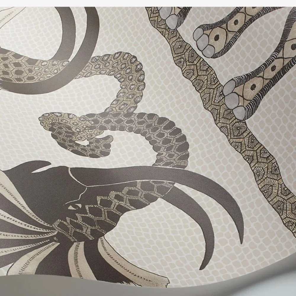 Cole & Son Wallpaper Safari Dance - Luxury Elephants Dancing -